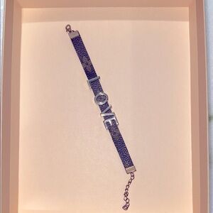 LV Repurposed Up cycled LOVE Bracelet